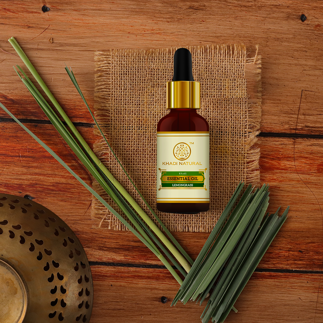 Khadi Natural Lemongrass - Pure Essential Oil - 15ml - Image 6 - Buy from Indicrest