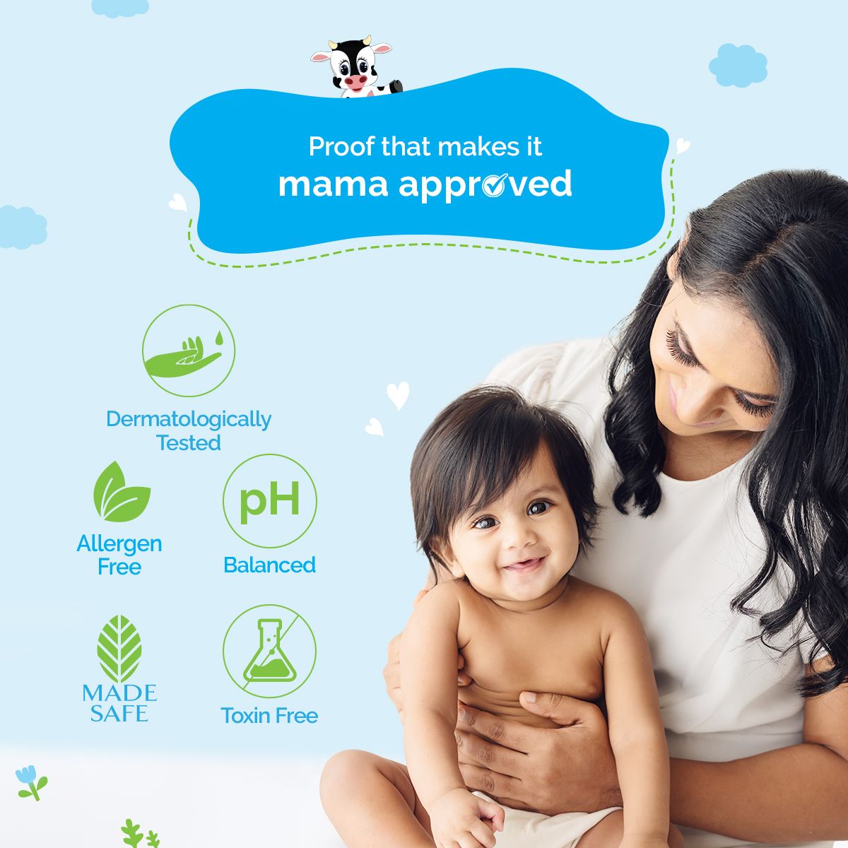 Mamaearth Milky Soft Body Wash for Babies with Oats, Milk and Calendula, 400ml - Image 2 - Buy from Indicrest