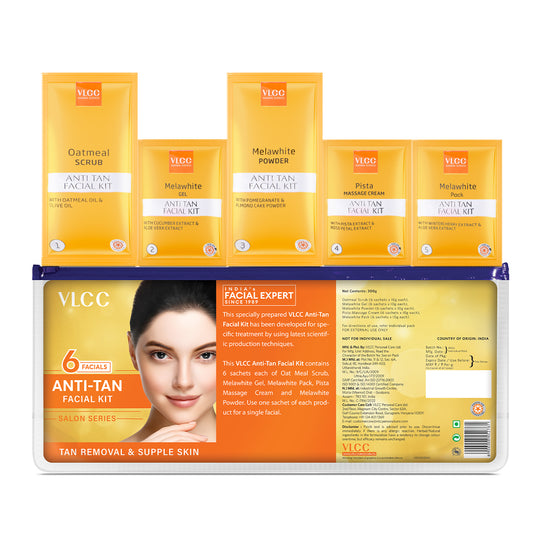 VLCC Salon Anti Tan Facial Kit ( 6 Facials )  - 300 g - Buy from Indicrest