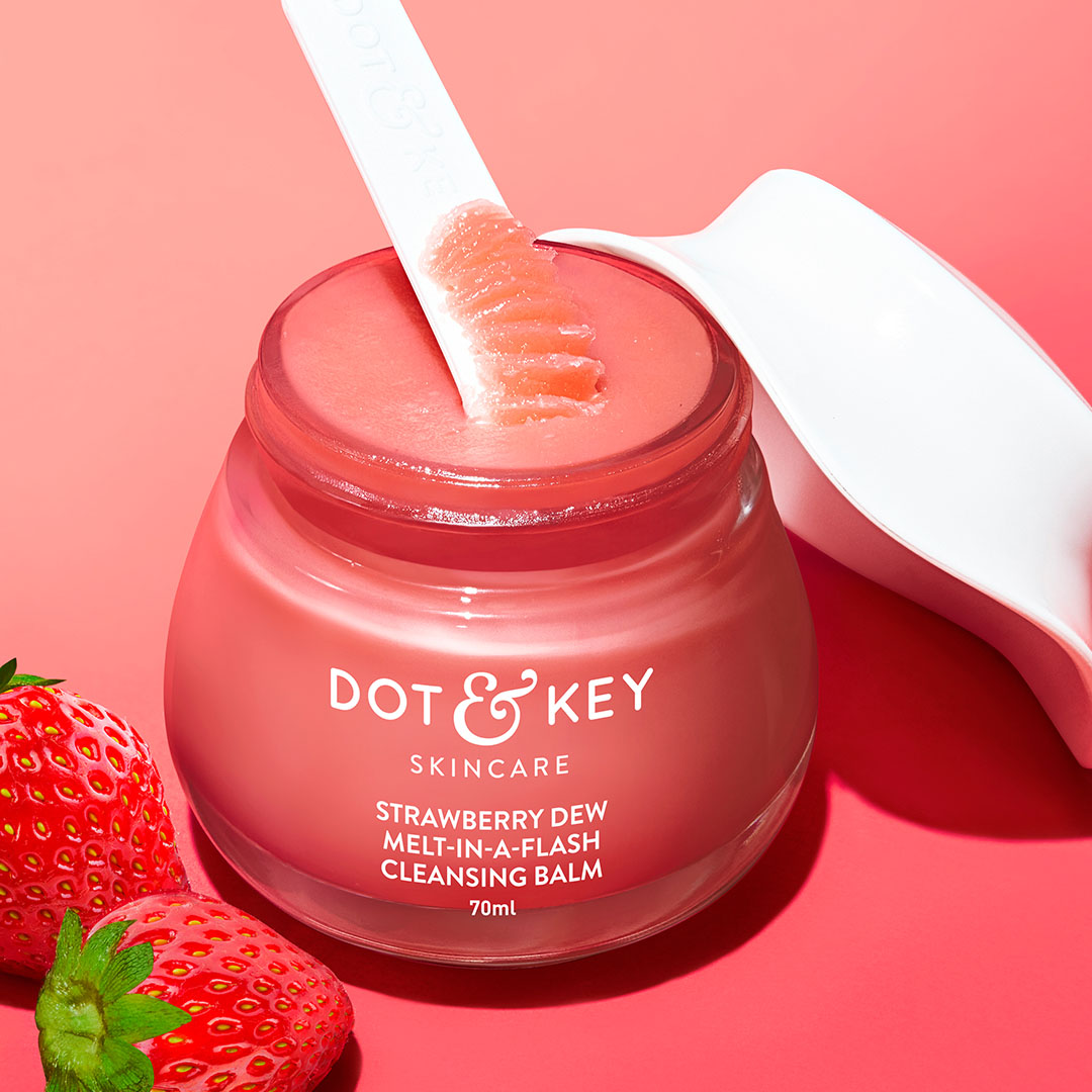 Dot & Key Strawberry Dew Cleansing Balm for Dewy Skin, 70ml