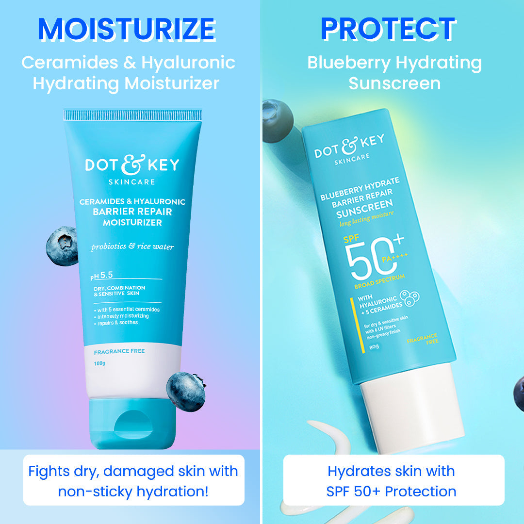 Dot & Key Hydrate + Protect Barrier Repair Combo (80g+100ml)