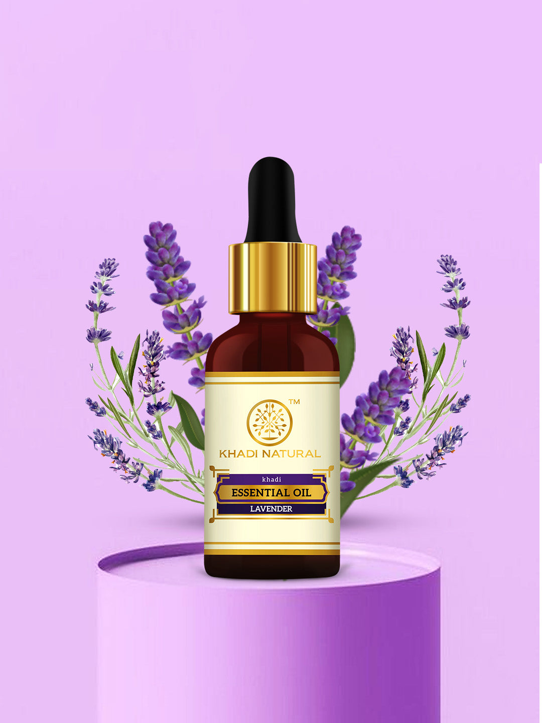 Khadi Natural Lavender Essential Oil - 15ml - Image 6 - Buy from Indicrest