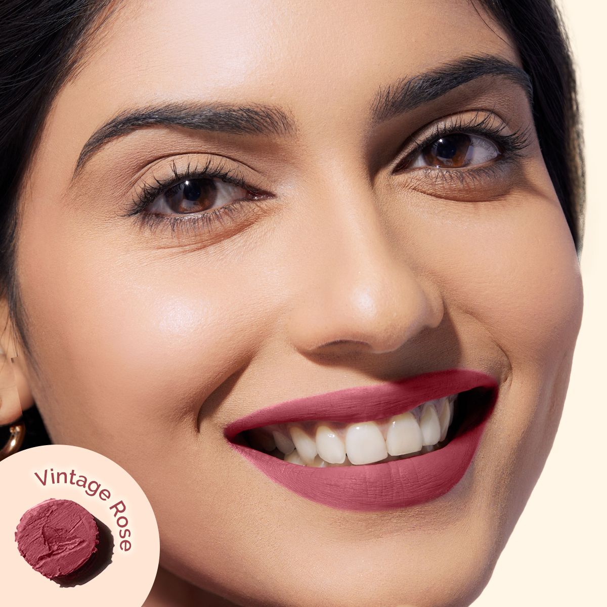 Mamaearth Luxe Matte Long Stay Lipstick with Passion Fruit Oil & Vitamin E, 2g | Vintage Rose - Image 2 - Buy from Indicrest