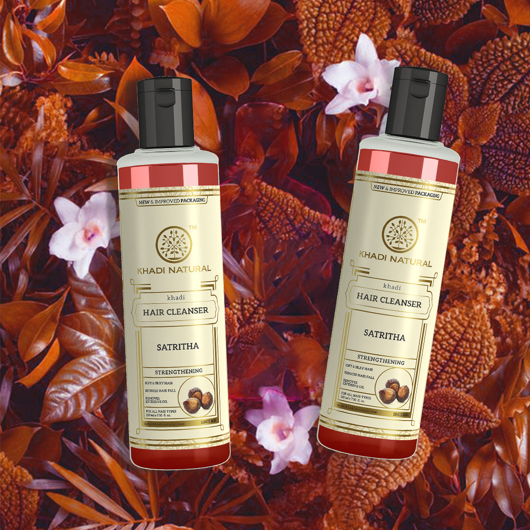 Khadi Natural Satritha Hair Cleanser - 210ml - Image 7 - Buy from Indicrest