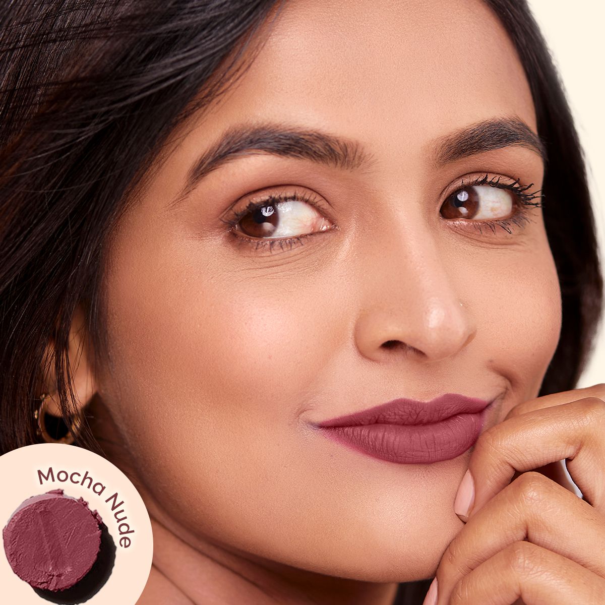 Mamaearth Luxe Matte Long Stay Lipstick with Passion Fruit Oil & Vitamin E, 2g | Mocha Nude - Image 2 - Buy from Indicrest