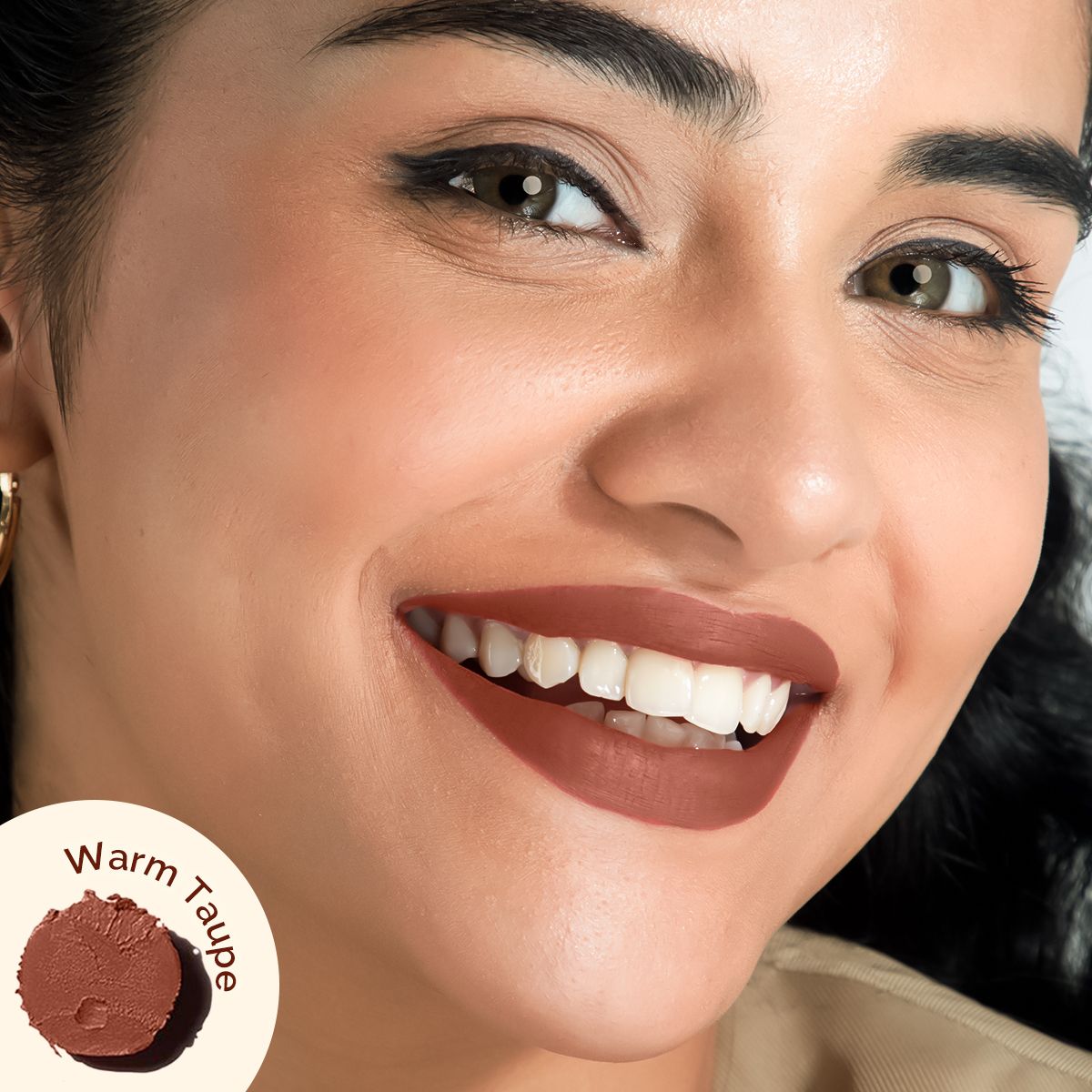 Mamaearth Luxe Matte Long Stay Lipstick with Passion Fruit Oil & Vitamin E, 2g | Warm Taupe - Image 2 - Buy from Indicrest