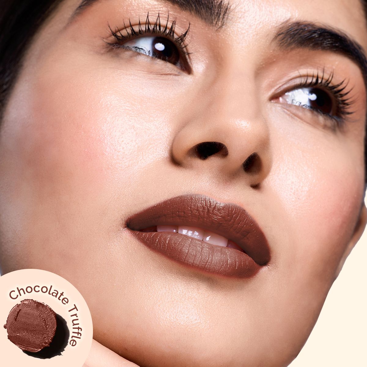 Mamaearth Luxe Matte Long Stay Lipstick with Passion Fruit Oil & Vitamin E, 2g | Chocolate Truffle - Image 2 - Buy from Indicrest