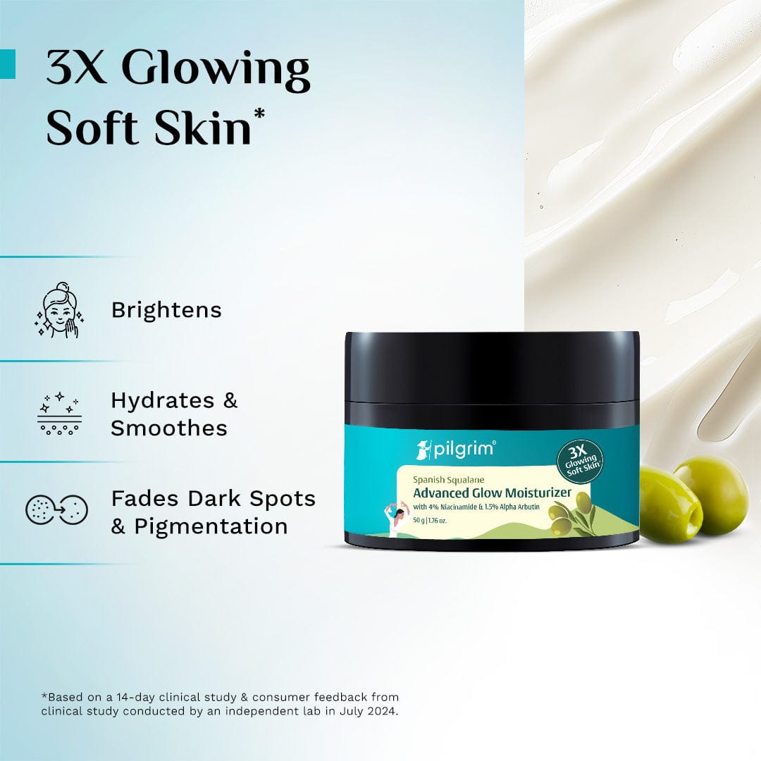 Pilgrim Spanish Squalane Advanced Glow Moisturizer, 50g - Image 3 - Buy from Indicrest