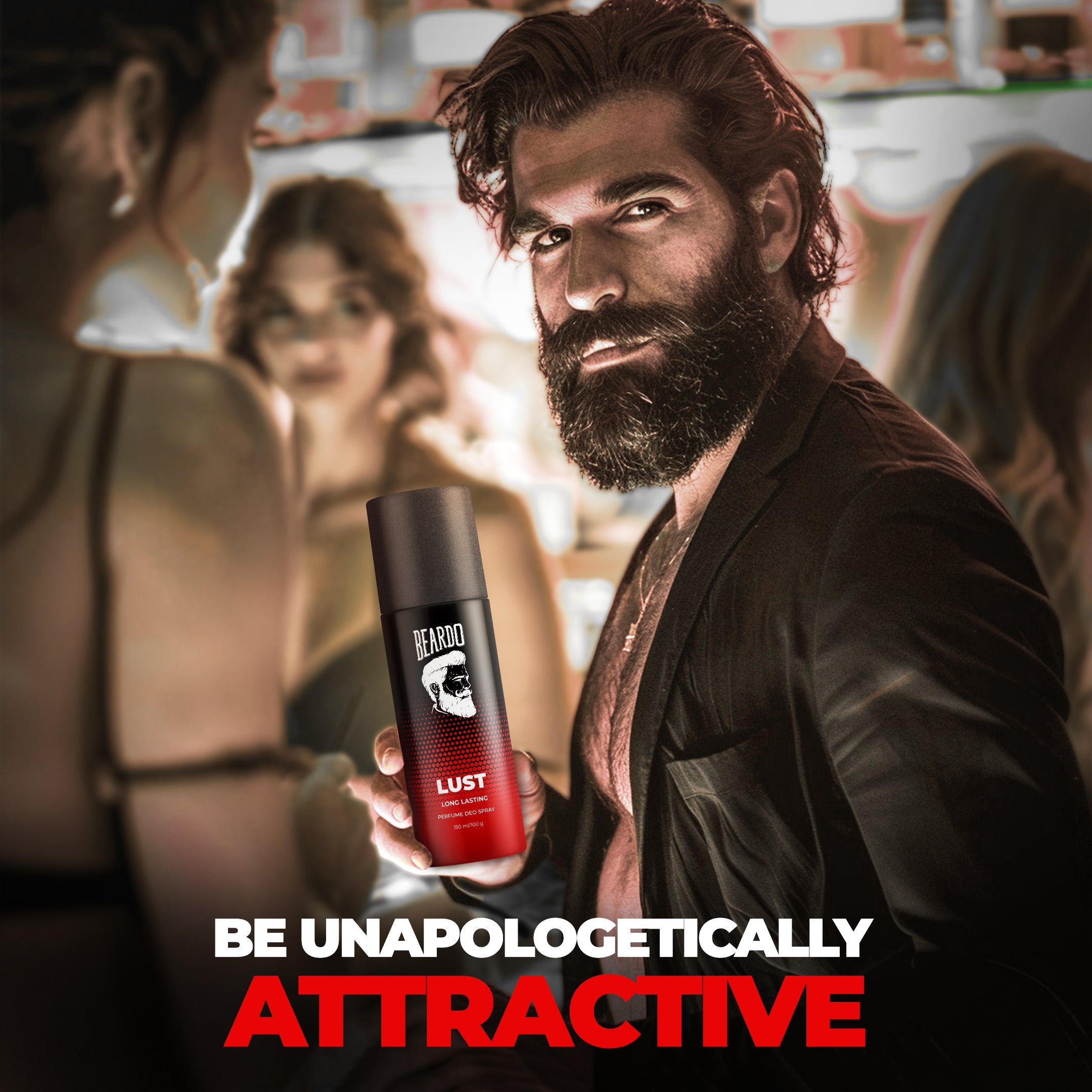 Beardo Lust Perfume Deo Spray, 150ml - Image 2 - Buy from Indicrest