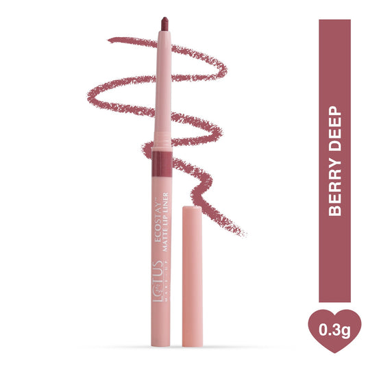 Lotus Herbals Make-Up Ecostay Matte Lip Liner, Deep Earth Espresso, 0.3g