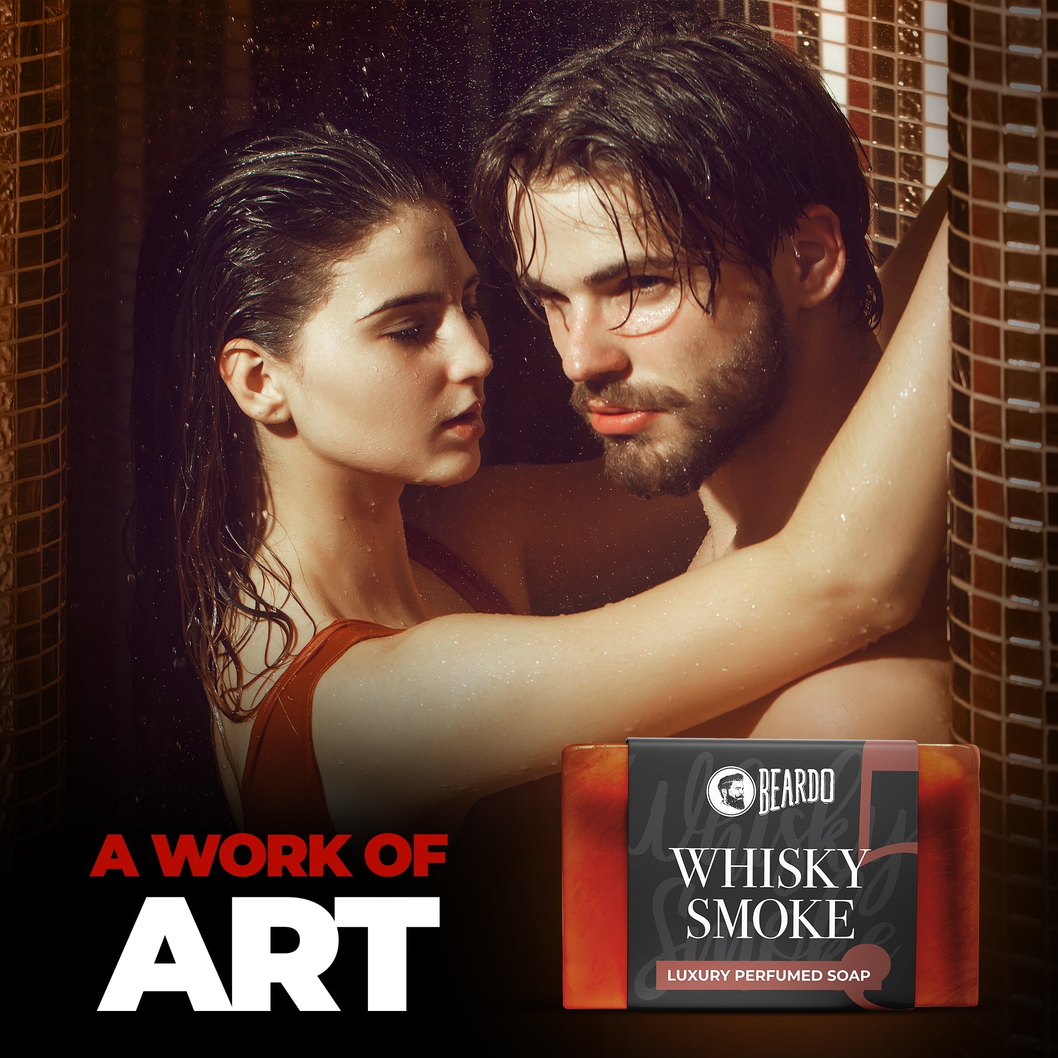 Beardo Whisky Smoke Soap, 75g - Image 3 - Buy from Indicrest