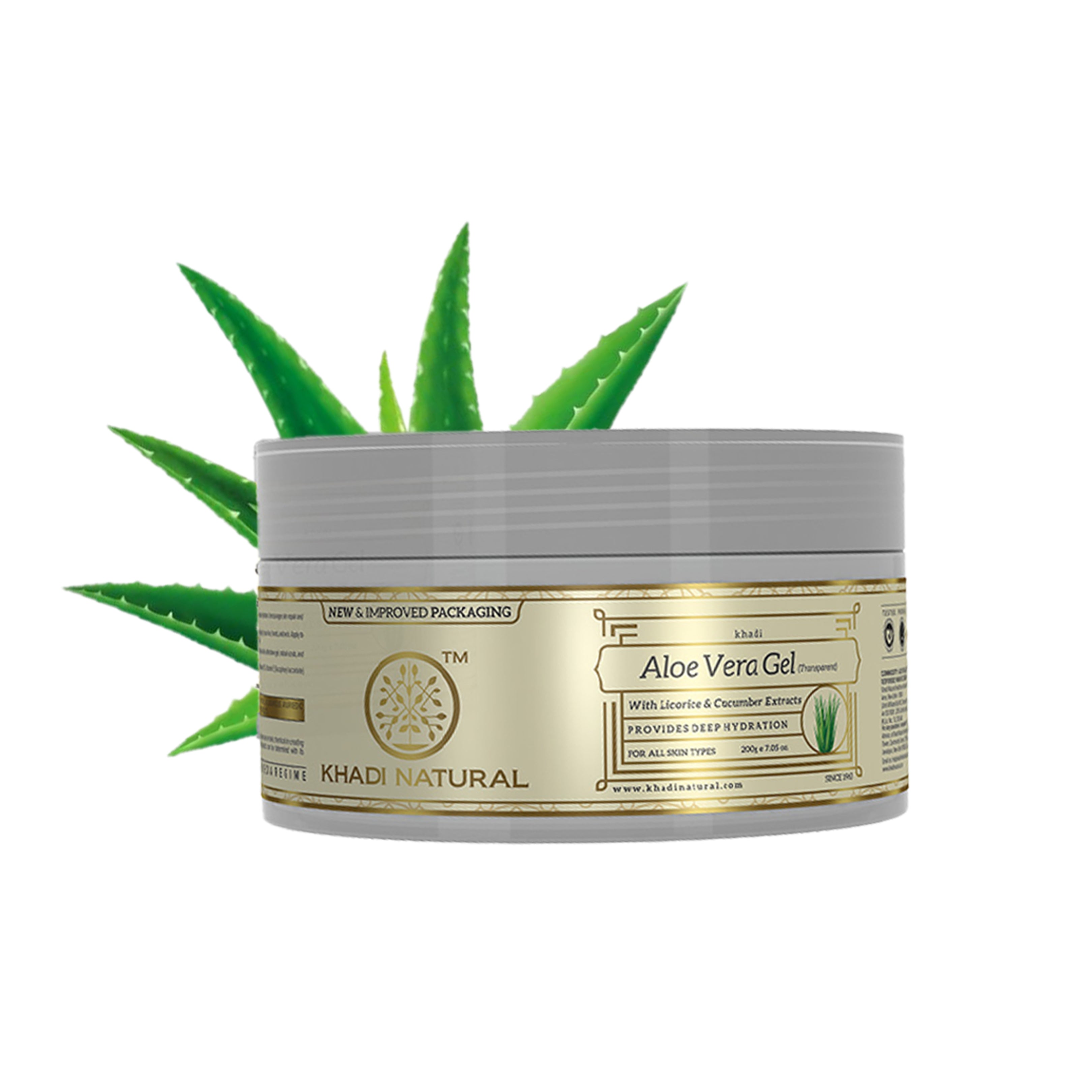 Khadi Natural Aloevera Gel with Liqorice & Cucumber Extracts - 200gm - Image 6 - Buy from Indicrest