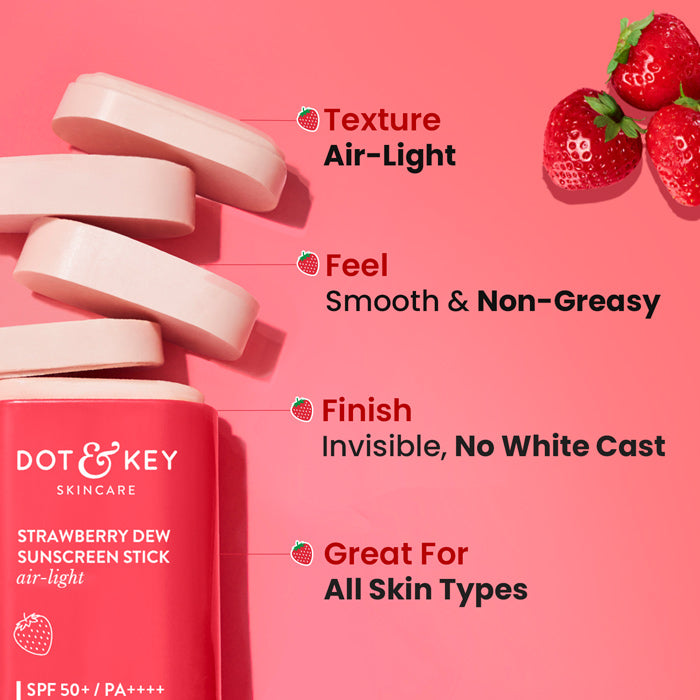 Dot & Key Strawberry Dew Sunscreen Stick SPF 50+ PA++++ 20g