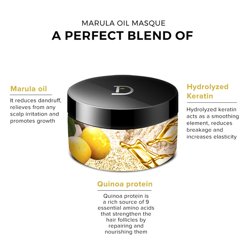 De Fabulous Marula Oil Miracle Repair Masques, 250ml - Image 2 - Buy from Indicrest