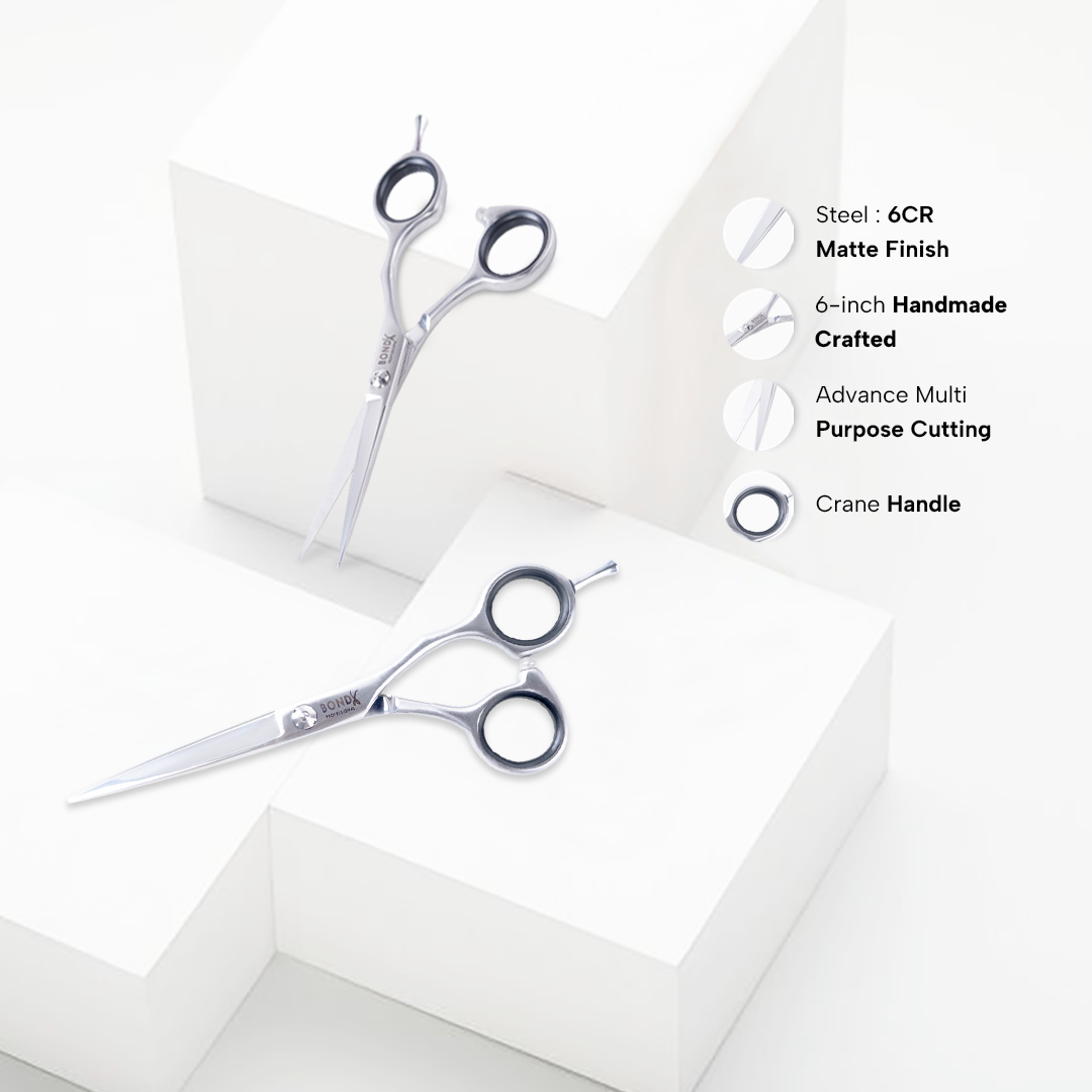 Berina Professional Tsuki Blade Matte B-P680460 Texturizing Shears | Medium Texturizing & Blending Effect, B-P680460