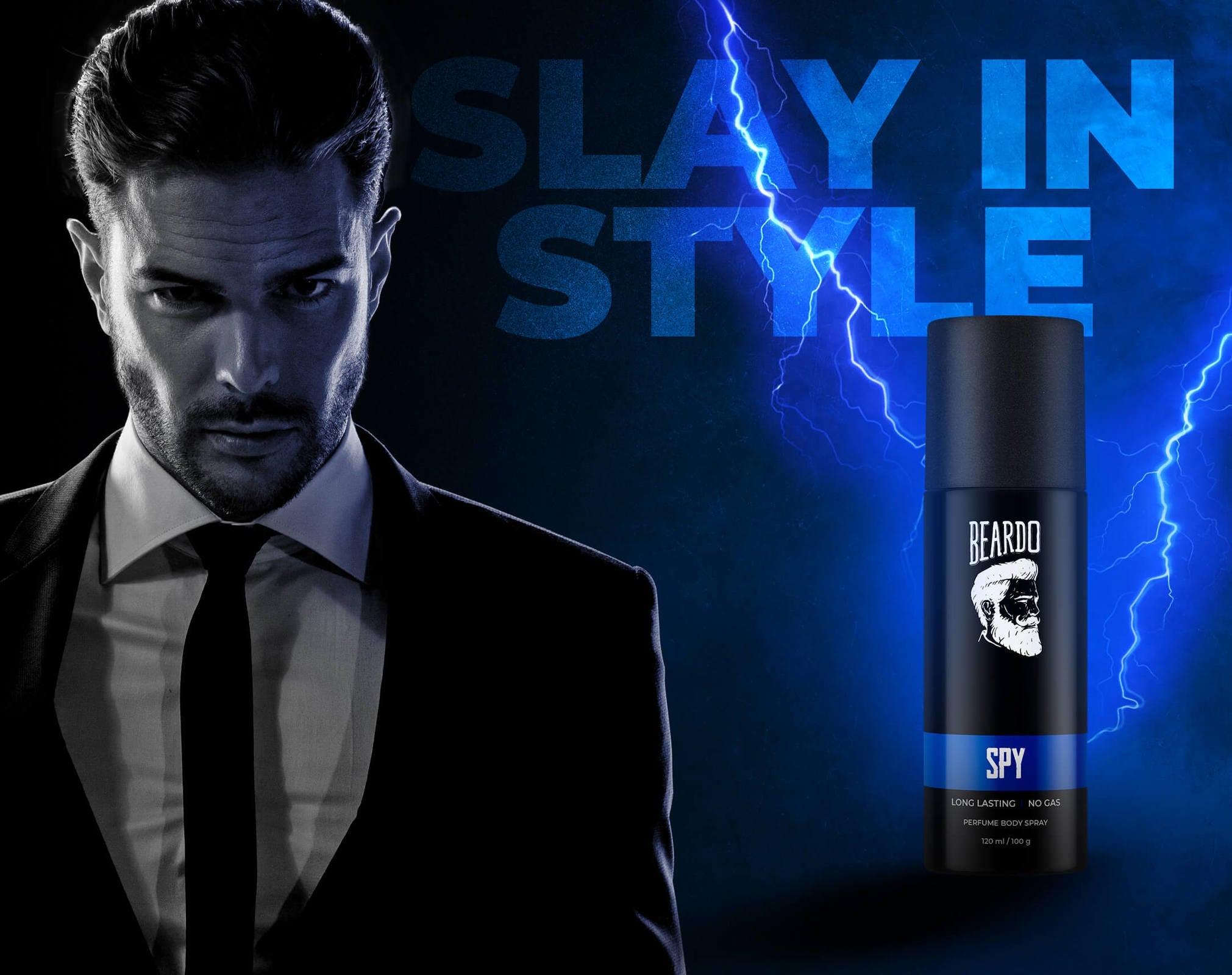 Beardo SPY Perfume Body Spray, 120ml - Image 2 - Buy from Indicrest