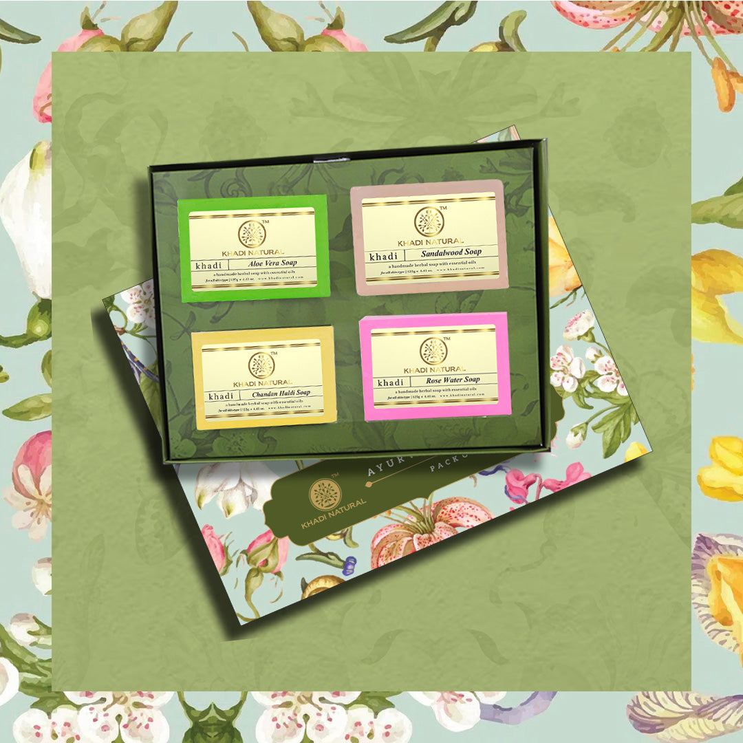 Khadi Natural Ayurvedic Soap Kit Combo Pack Of 4 – 100gm Each - Image 5 - Buy from Indicrest