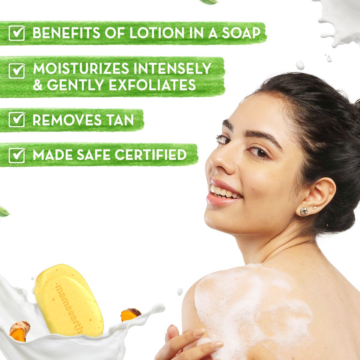 Mamaearth Ubtan Moisturizing Lotion Soap (Value, Pack of 4), 125 g X 4 - Image 2 - Buy from Indicrest