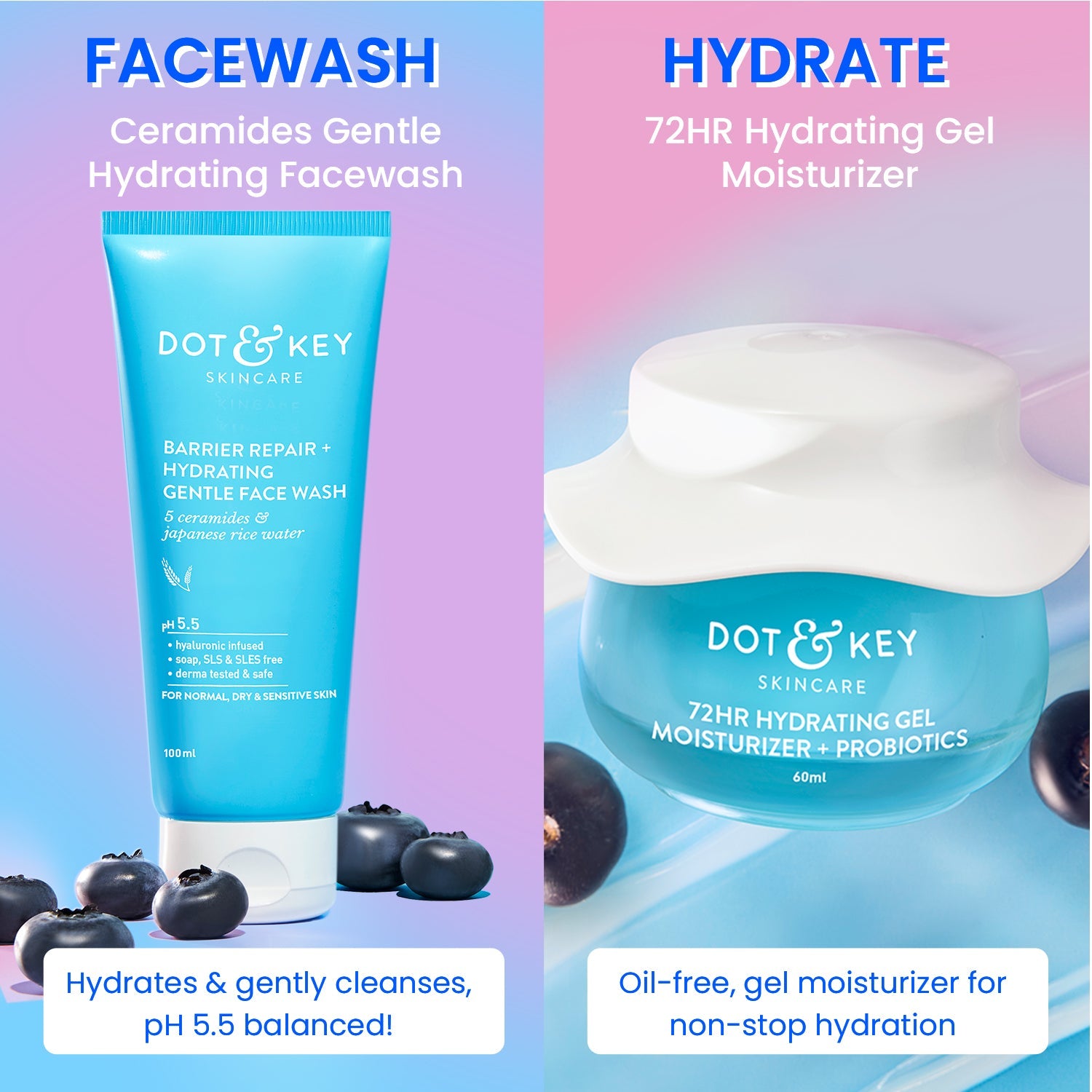 Dot & Key High On Hydration Combo, 100ml+60ml