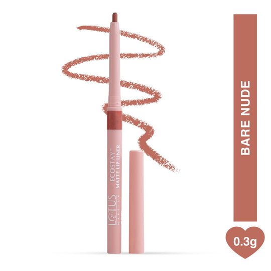Lotus Herbals Make-Up Ecostay Matte Lip Liner, Bare Nude, 0.3g