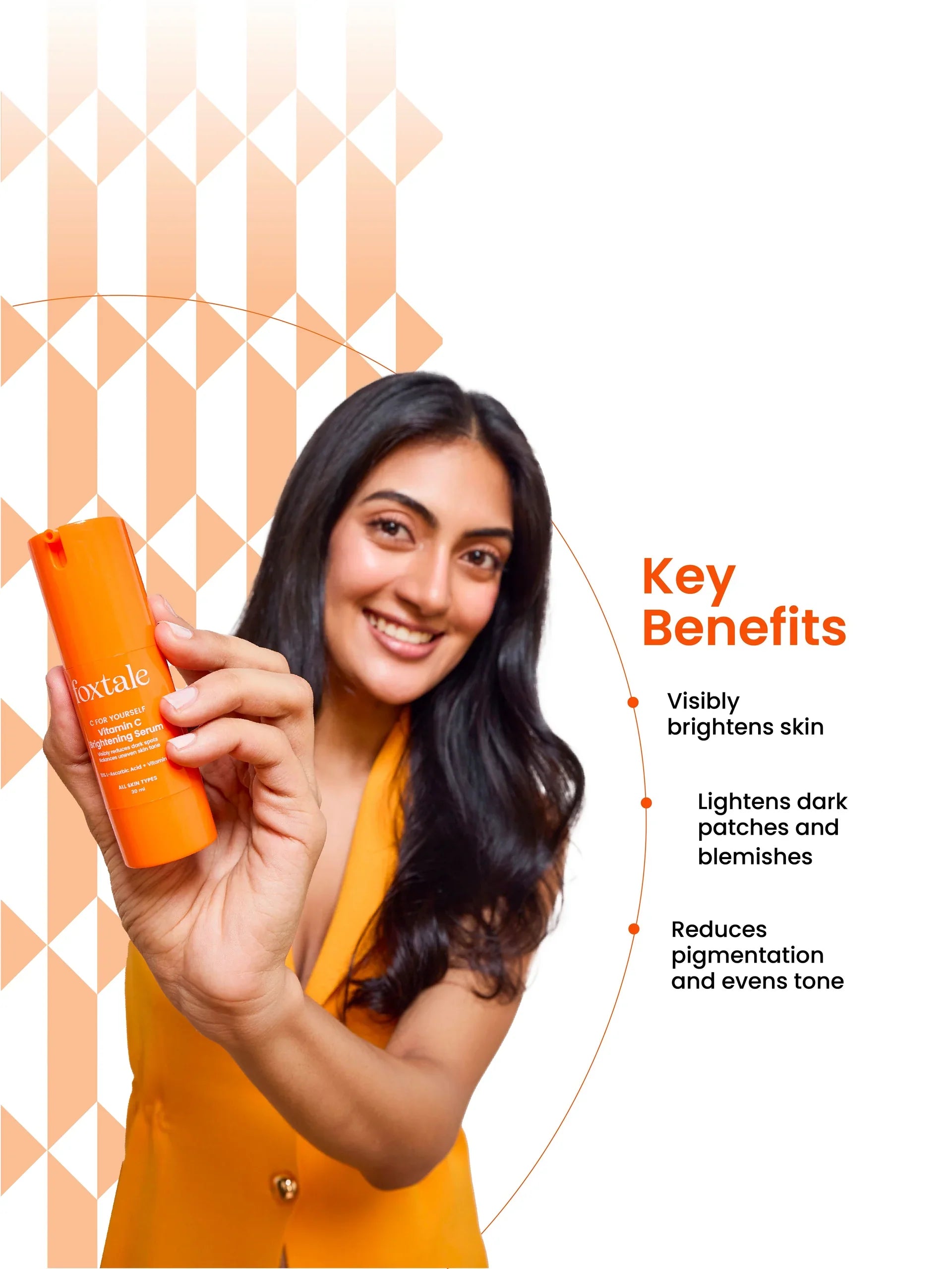 Foxtale Vitamin C Serum 5 days to brighter skin, 33 days to blemish-free skin | 30 ml - Image 2 - Buy from Indicrest
