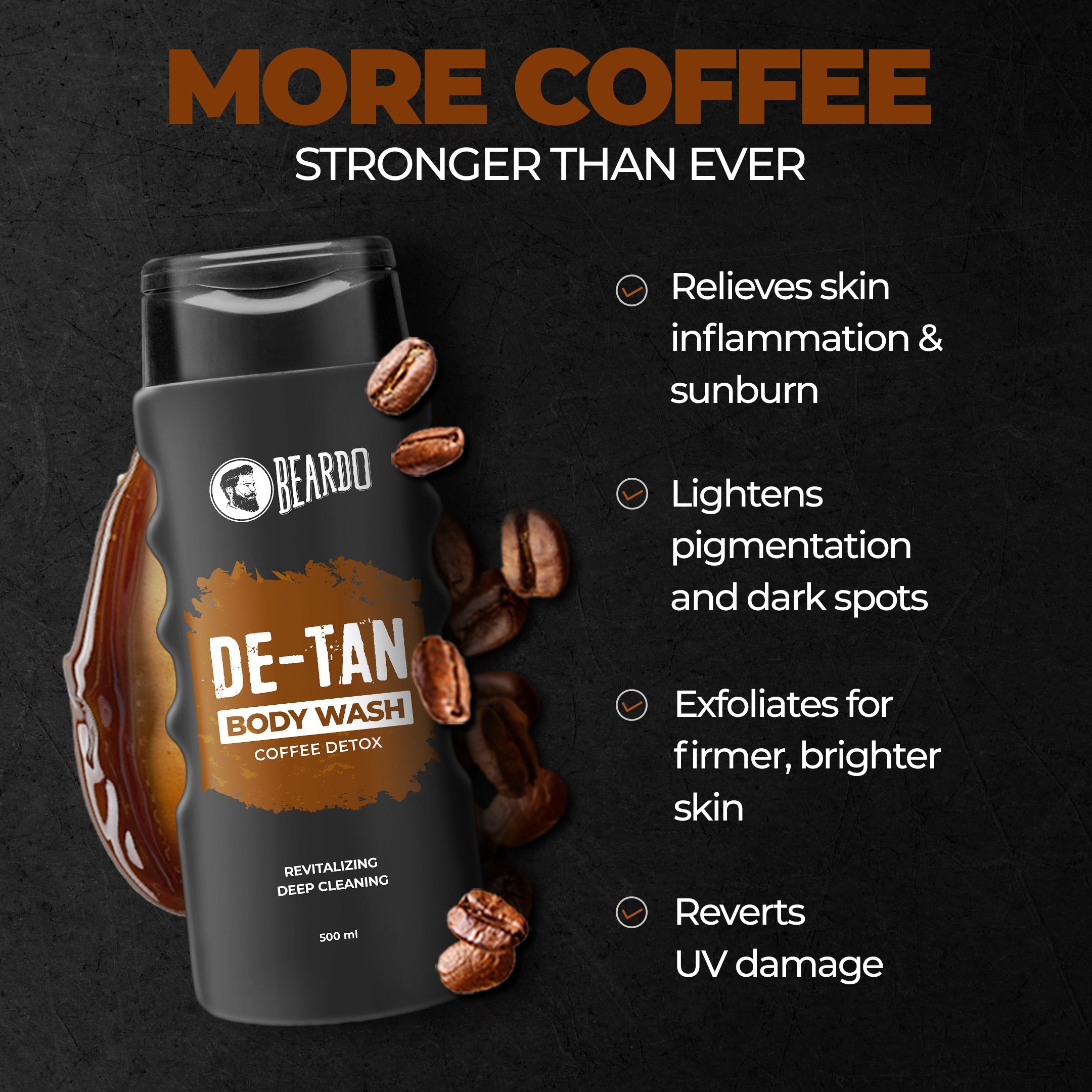 Beardo De-Tan Bodywash for Men, 500ml - Image 2 - Buy from Indicrest