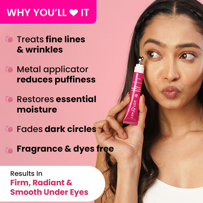 Dot & Key Pomegranate Retinol + Caffeine Eye Cream, 20ml