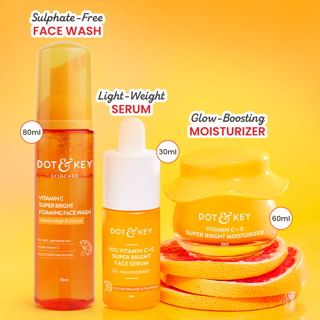 Dot & Key Best of Vitamin C Skincare Trio, (80ml+30ml+60ml)