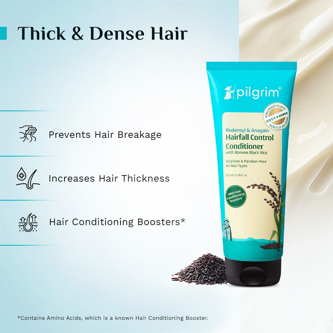 Pilgrim Redensyl & Anagain Hairfall Control Conditioner, 200ml - Image 2 - Buy from Indicrest