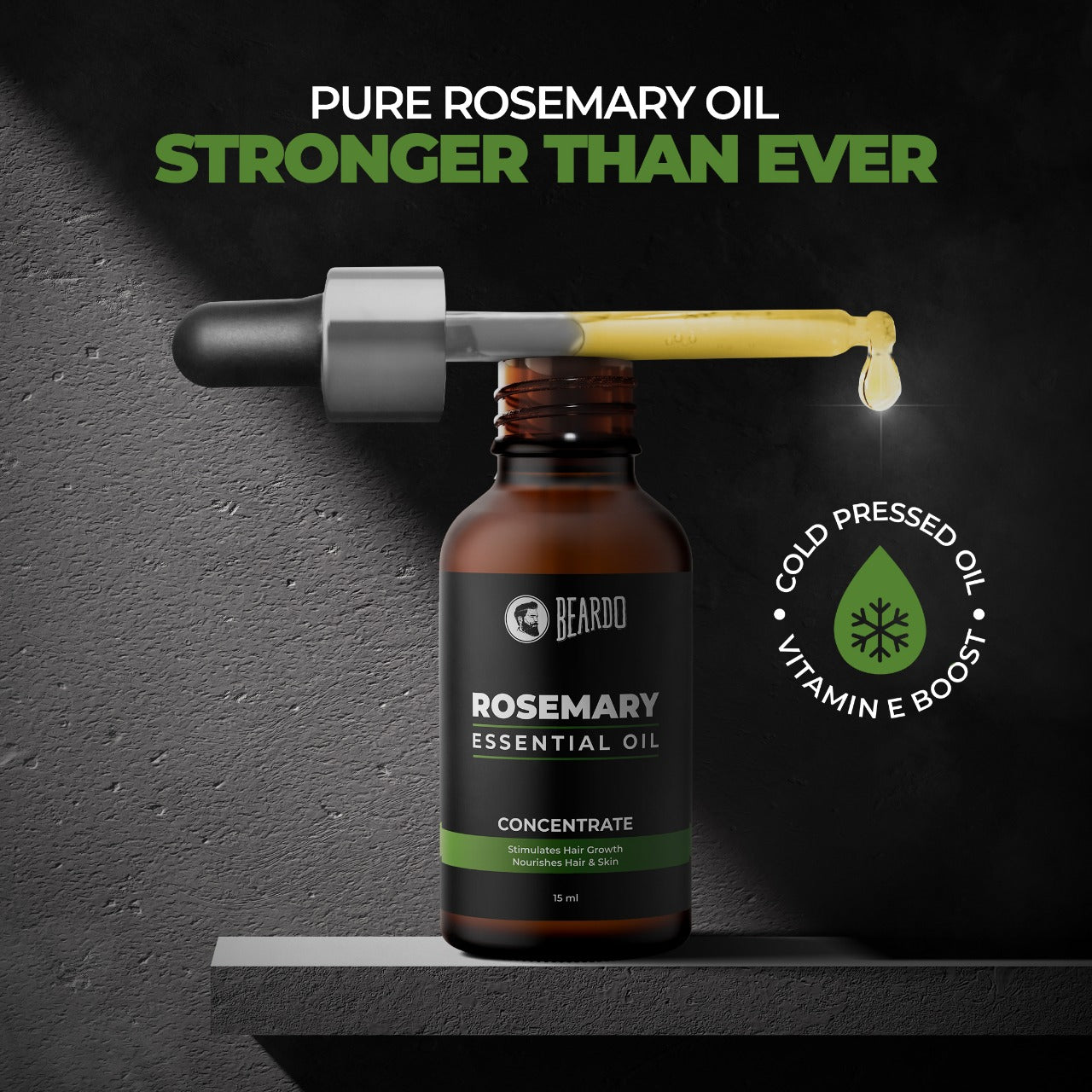 Beardo Rosemary Essential Oil, 15ml - Image 2 - Buy from Indicrest