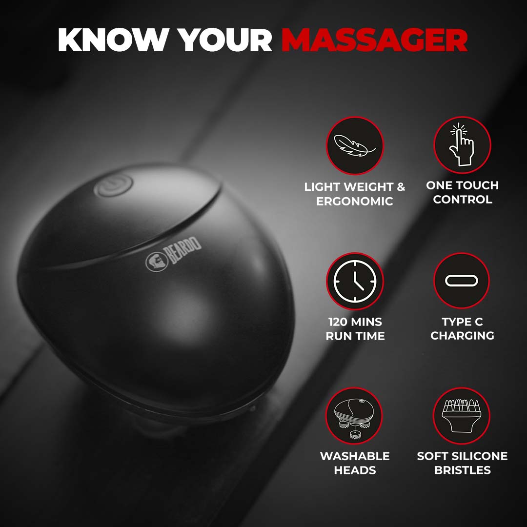 Beardo Stress Buster Electric Scalp Massager - Image 2 - Buy from Indicrest