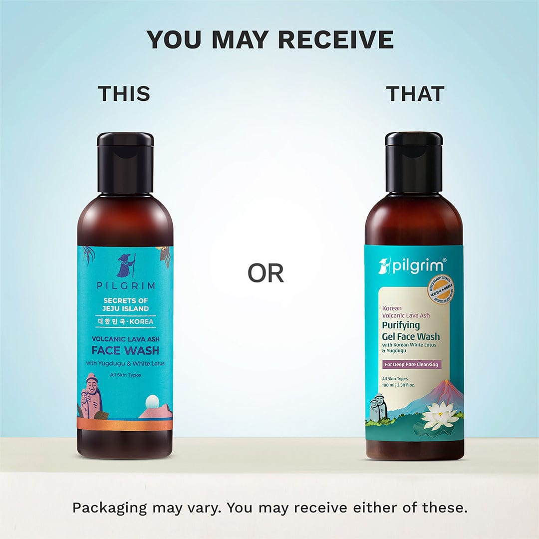 Pilgrim Korean Volcanic Lava Ash Purifying Gel Face Wash with White Lotus & Yugdugu, 100ml - Image 2 - Buy from Indicrest