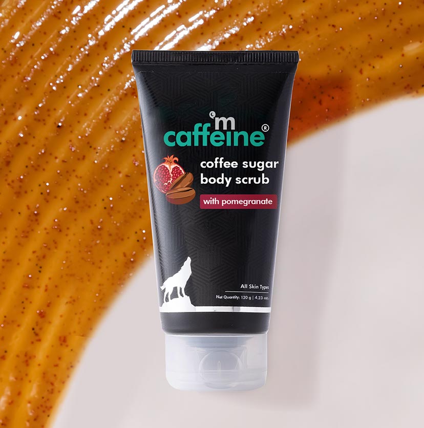 Mcaffeine Coffee Sugar Body Scrub with Pomegranate, 120g - Image 2 - Buy from Indicrest