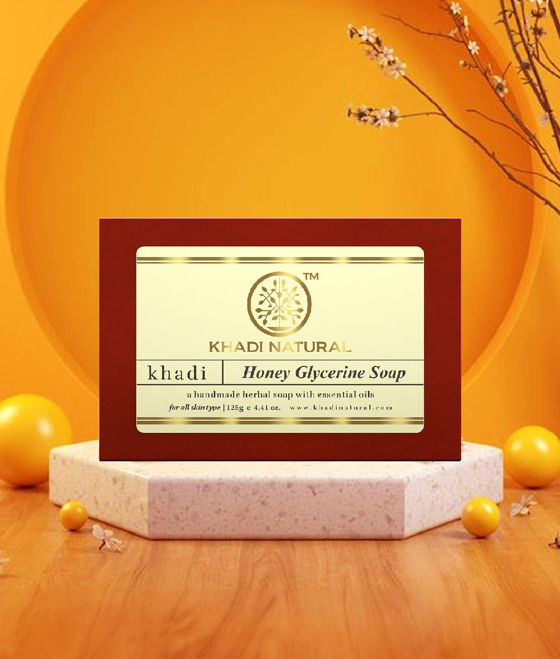 Khadi Natural Honey Glycerine Soap 125gm - Image 8 - Buy from Indicrest