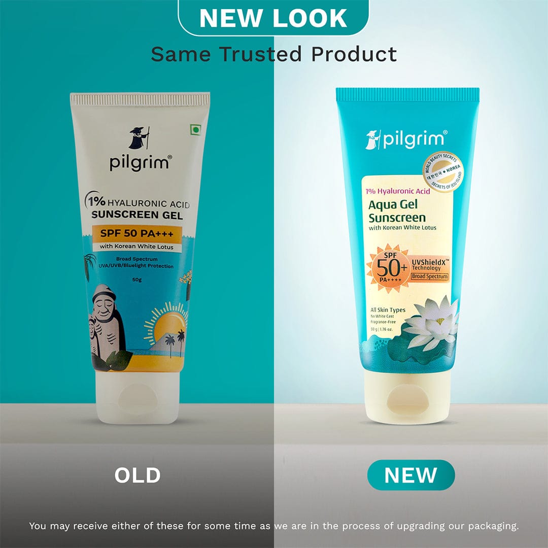 Pilgrim 1% Hyaluronic Acid Aqua Sunscreen Gel SPF 50 PA++++, 50g - Image 2 - Buy from Indicrest