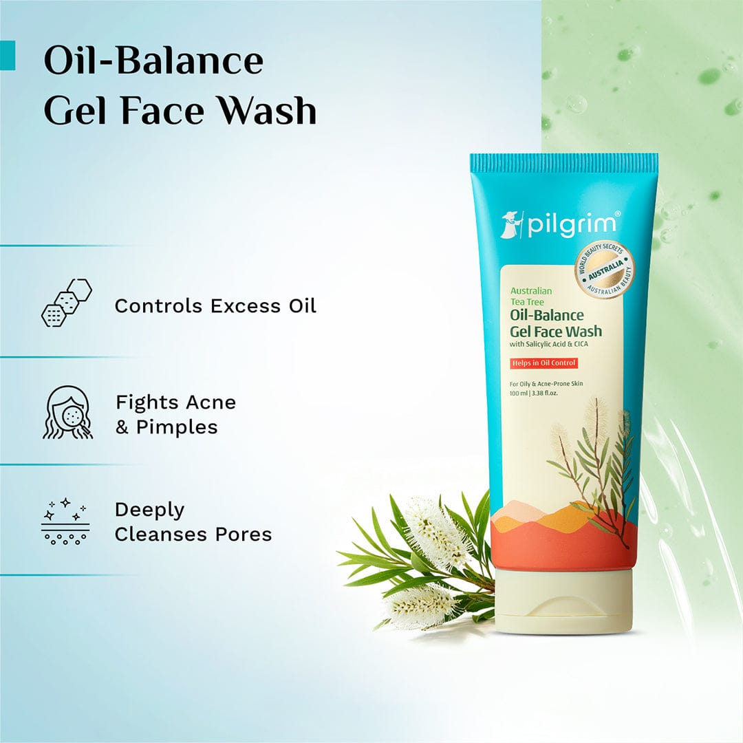 Pilgrim Australian Tea Tree Oil-Balance Gel Face Wash, 100ml - Image 2 - Buy from Indicrest