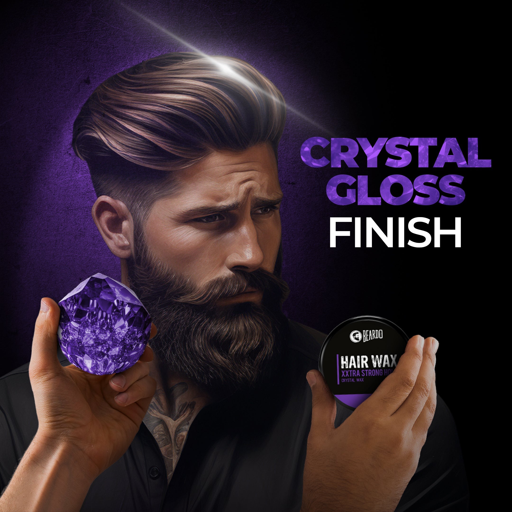 Beardo Hair Wax XXTRA STRONGHOLD Crystal Wax, Pack of 2 - Image 3 - Buy from Indicrest