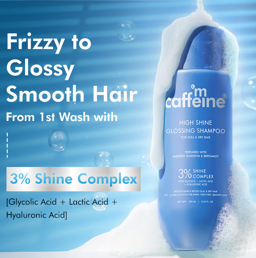Mcaffeine High Shine glossy Hair Shampoo  3% Shine Complex, 250ml - Image 2 - Buy from Indicrest