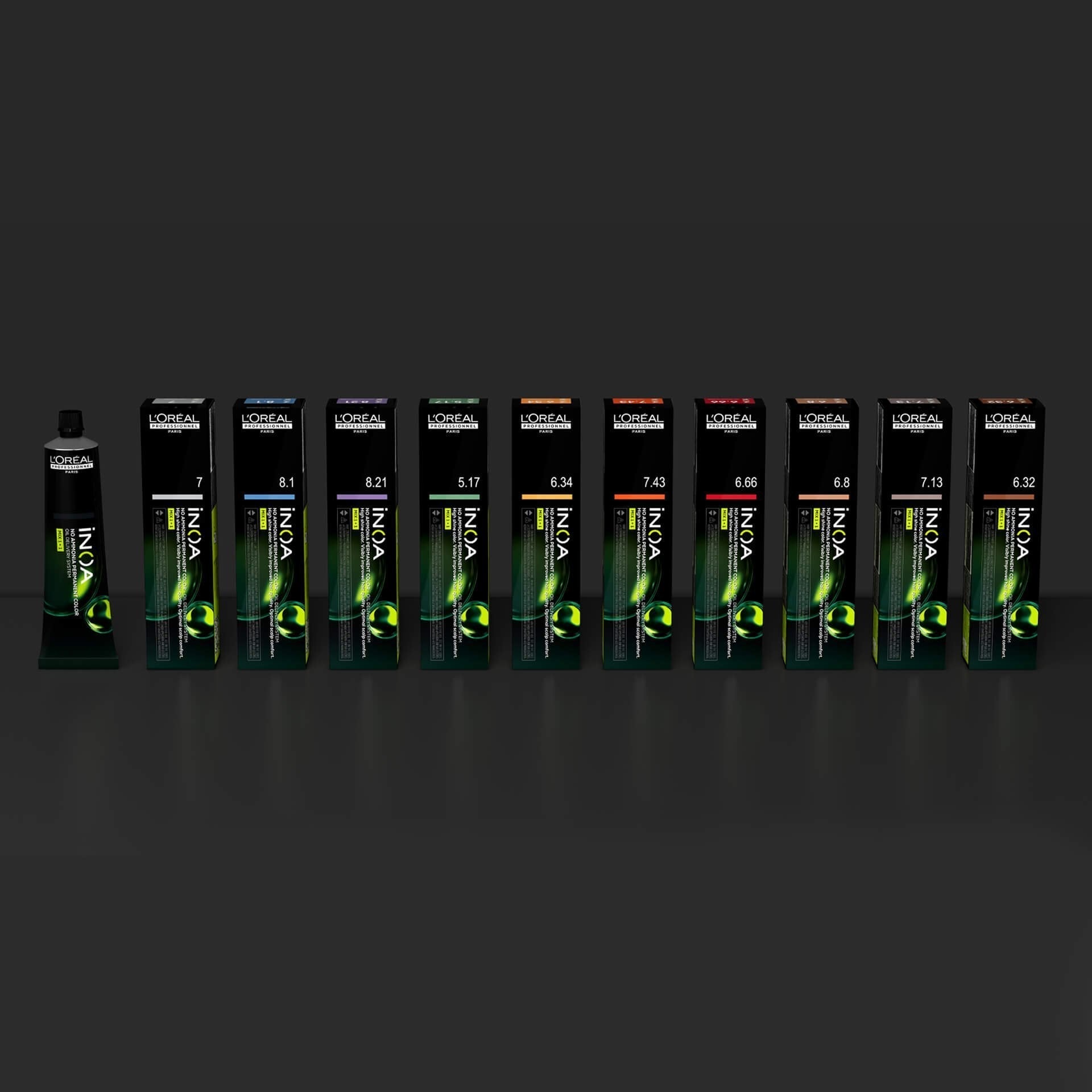 L'Oreal Professionnel Paris iNOA - 8.21 (Light Irisdescent Ash Blonde) - Ammonia Free Permanent Colour - Mix 1:1 - (60g)