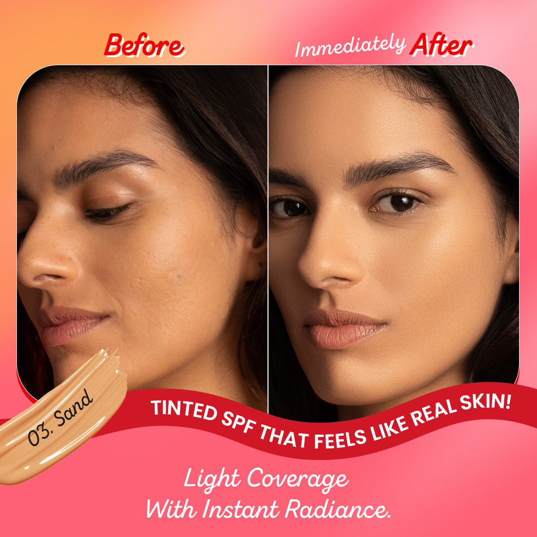 Dot & Key Strawberry Dew Tinted Sunscreen Sand, Pack of 2 (50ml)