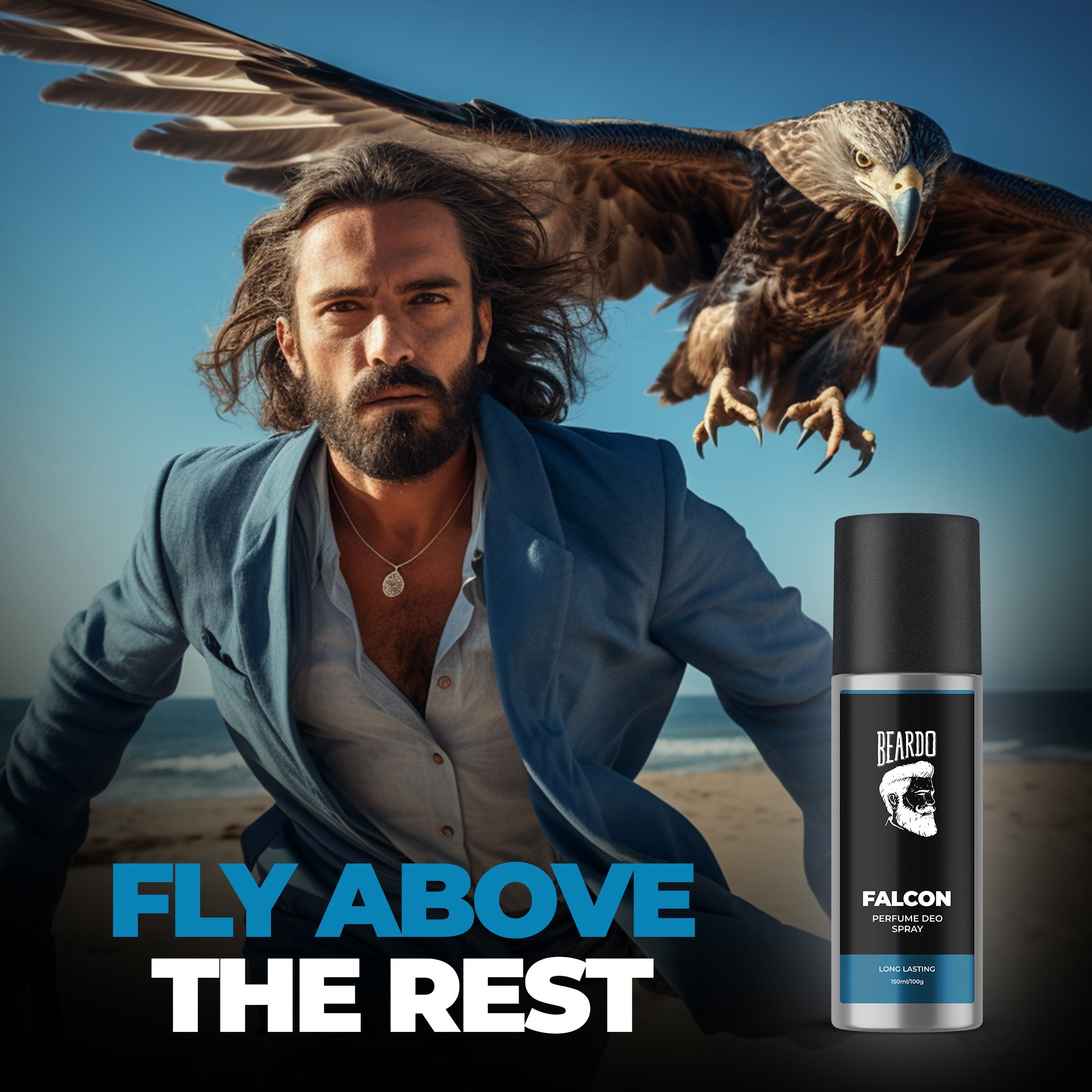 Beardo Falcon Perfume Deo Spray 150ml - Image 2 - Buy from Indicrest