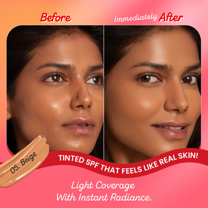 Dot & Key Strawberry Dew Tinted Sunscreen SPF 50+ PA++++, Beige Medium Deep