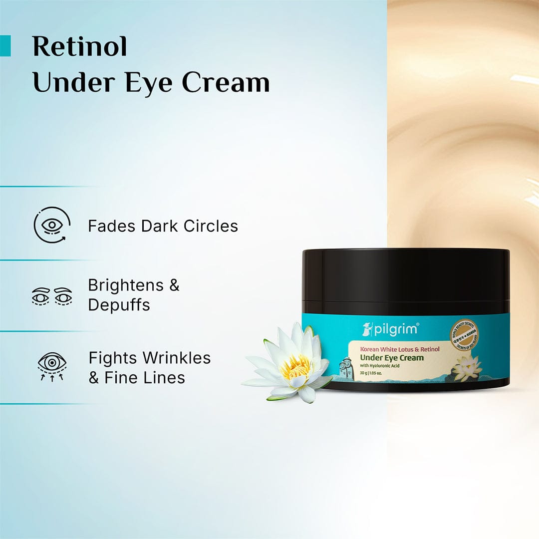 Pilgrim Retinol Under Eye Cream with Vitamin C & Hyaluronic Acid, 30g - Image 3 - Buy from Indicrest