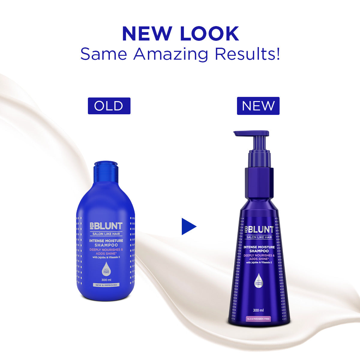 Bblunt Intense Moisture Shampoo with Jojoba and Vitamin E for Dry & Frizzy Hair, 300ml - Image 2 - Buy from Indicrest