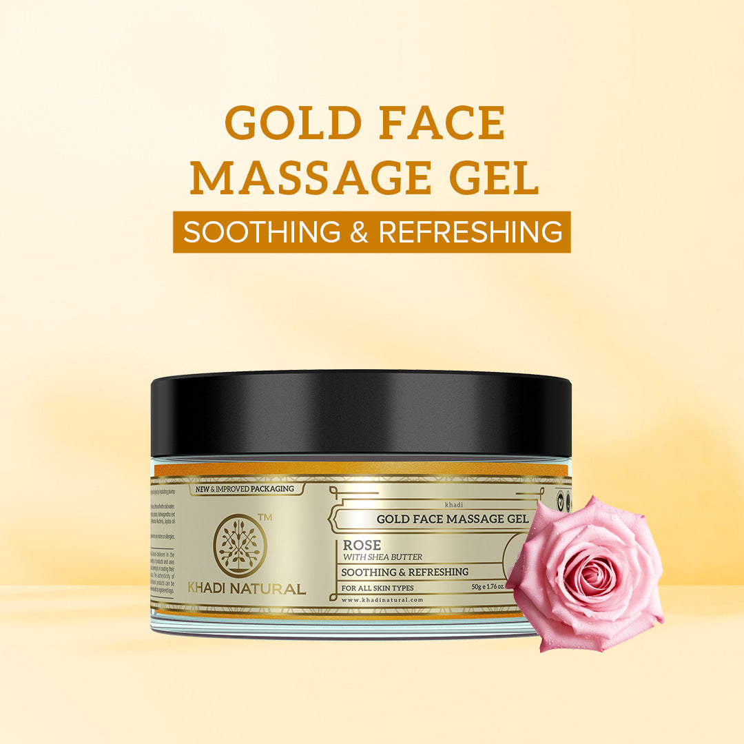 Khadi Natural Gold Face Massage Gel - 50gm - Image 6 - Buy from Indicrest