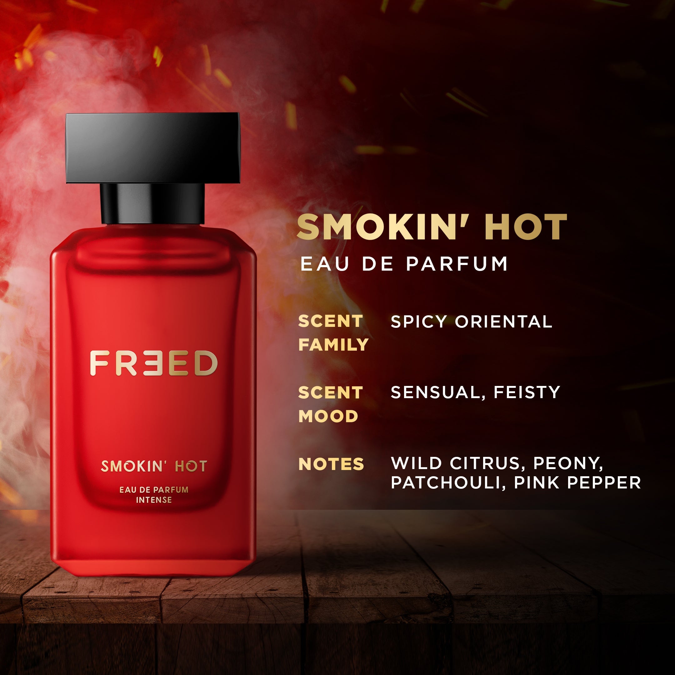 Beardo Freed Smokin' Hot Eau De Parfum Intense 80ml - Image 4 - Buy from Indicrest