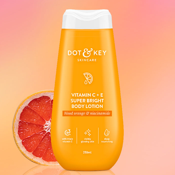 Dot & Key Vitamin C + E Body Lotion for Glowing Skin, 250 ml