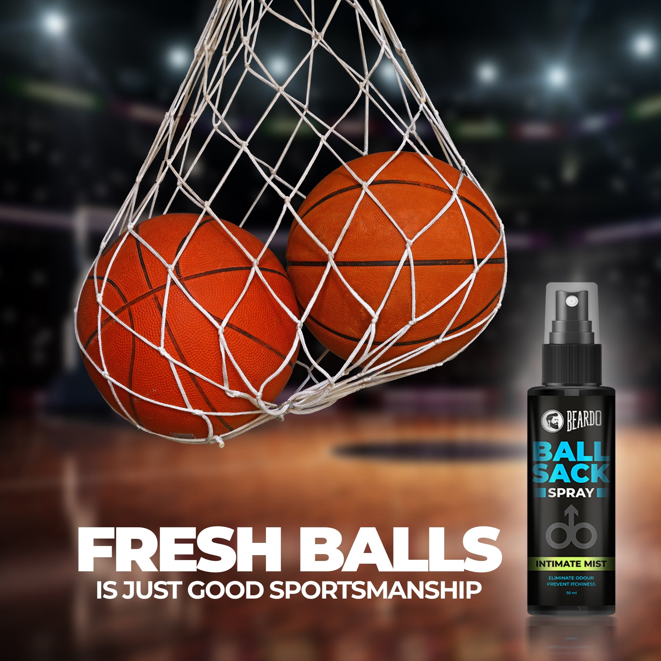 Beardo Ball Sack Spray, For Fresh & Dry Balls, 50ml - Image 2 - Buy from Indicrest