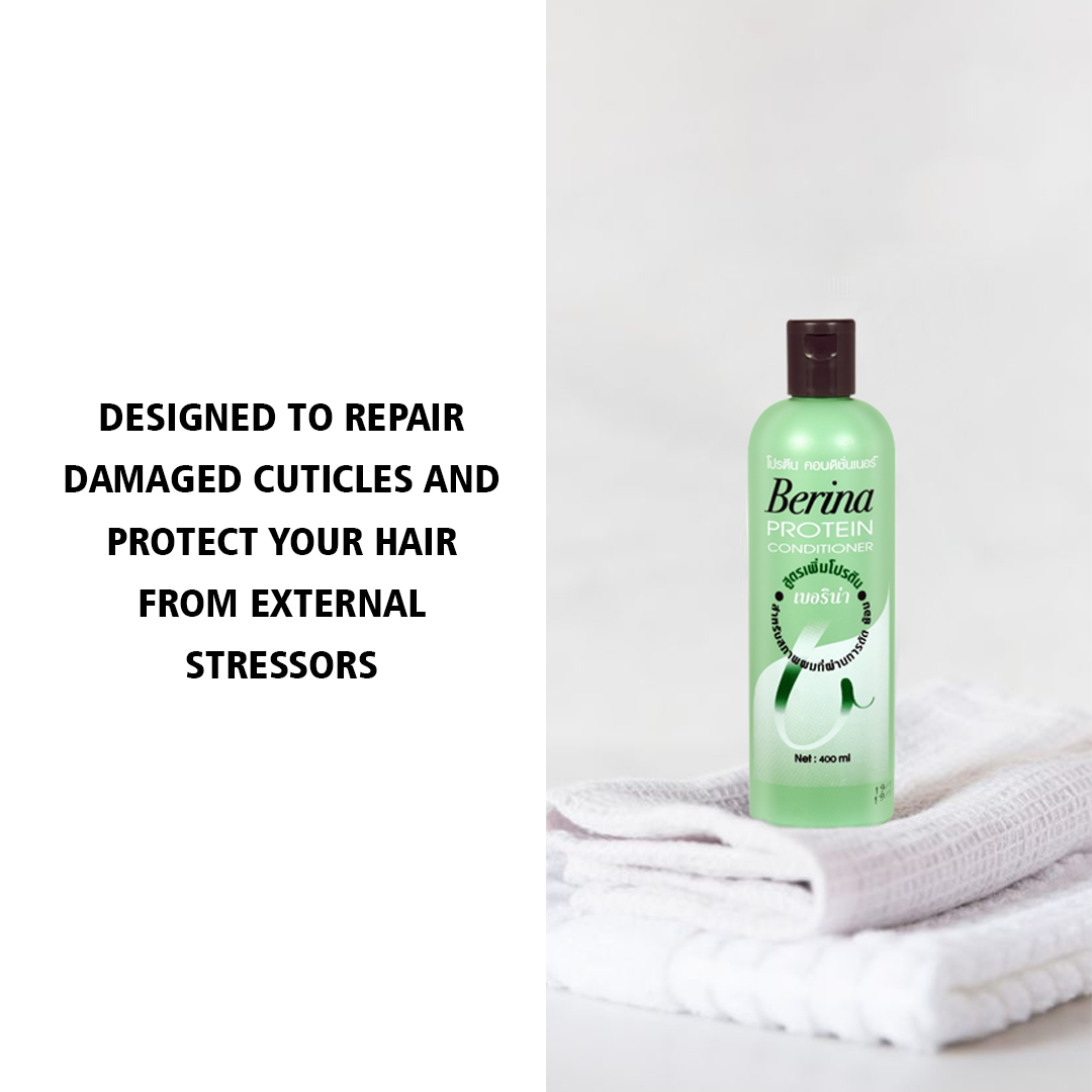 Berina Professional Protein Conditioner | Hair Repair, Restoration & Smooth Finish, 400ml