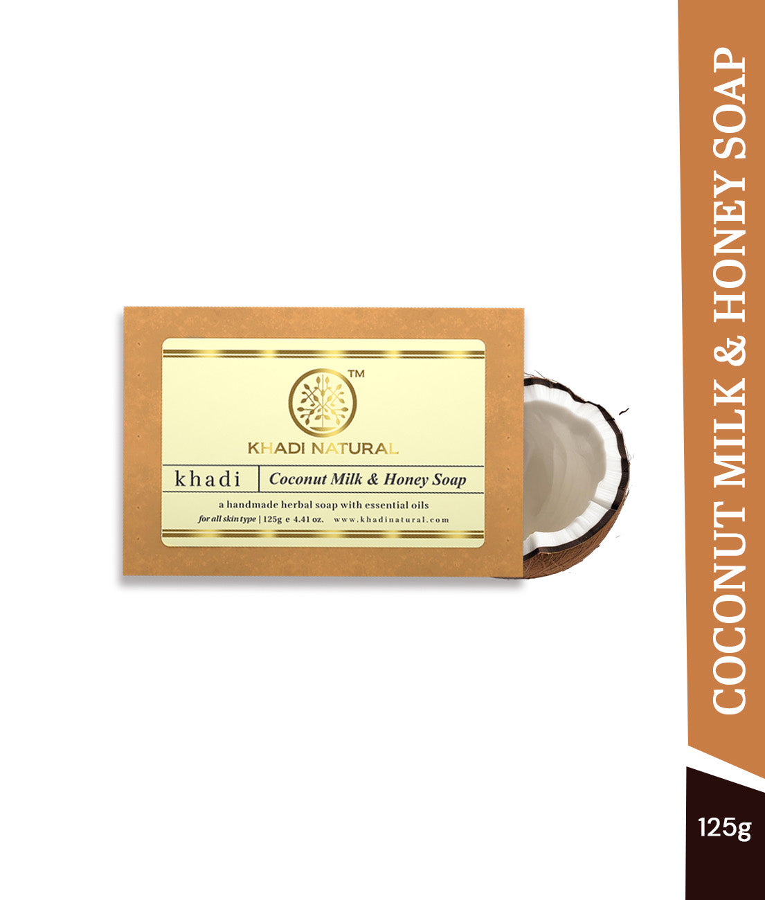 Khadi Natural Coconut Milk & Honey Soap Combo Pack Of 8 – 125gm Each - Image 6 - Buy from Indicrest